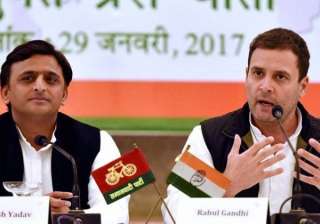Akhilesh and Rahul say ‘SP-Congress alliance... Akhilesh and Rahul say ‘SP-Congress alliance...