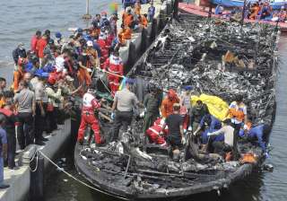 Indonesia, Jakarta, Ferry, Fire Indonesia, Jakarta, Ferry, Fire