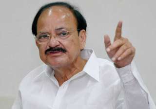 File pic of Union Minister Venkaiah Naidu - India... File pic of Union Minister Venkaiah Naidu - India...