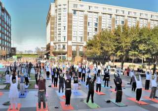 Surya Namaskar in US Surya Namaskar in US