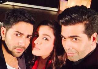 Alia Bhatt, Varun Dhawan, karan Johar Alia Bhatt, Varun Dhawan, karan Johar