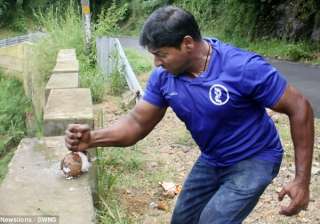 Kerala man world record, coconut smashing record - India TV Kerala man world record, coconut smashing record - India TV