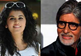 Amitabh Bachchan and Taapsee - India TV Amitabh Bachchan and Taapsee - India TV