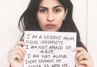 Gurmehar Kaur withdraws from campaign, tweets... Gurmehar Kaur withdraws from campaign, tweets...
