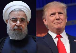 File pic - Hassan Rouhani and Donald Trump -... File pic - Hassan Rouhani and Donald Trump -...