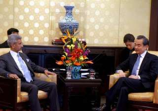 S Jaishankar with Wang S Jaishankar with Wang