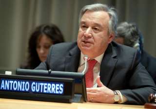 File pic of UN Secretary-General Antonio Guterres... File pic of UN Secretary-General Antonio Guterres...