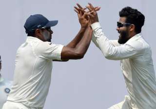 Ashwin and Jadeja celebrate during 2nd Test... Ashwin and Jadeja celebrate during 2nd Test...