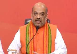 Amit Shah addresses media in New Delhi - India TV Amit Shah addresses media in New Delhi - India TV