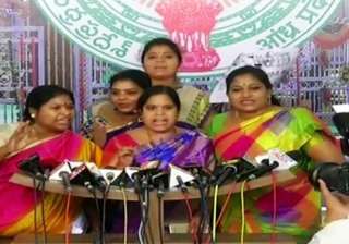 Ruckus in Andhra Assembly as women lawmakers... Ruckus in Andhra Assembly as women lawmakers...