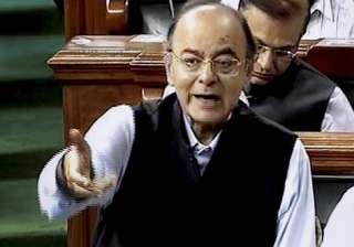 Arun Jaitley speaks in the Lok Sabha in New Delhi... Arun Jaitley speaks in the Lok Sabha in New Delhi...