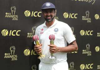 Ashwin receives Garfield Sobers Trophy for... Ashwin receives Garfield Sobers Trophy for...