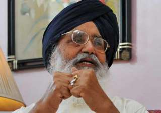 File pic of Parkash Singh Badal - India TV File pic of Parkash Singh Badal - India TV