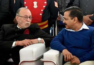 File pic of Anil Baijal and Arvind Kejriwal -... File pic of Anil Baijal and Arvind Kejriwal -...