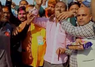 BJP credits PM Modi for party win, workers erupt... BJP credits PM Modi for party win, workers erupt...