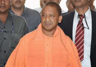 CM Adityanath arrives for a meeting with police... CM Adityanath arrives for a meeting with police...