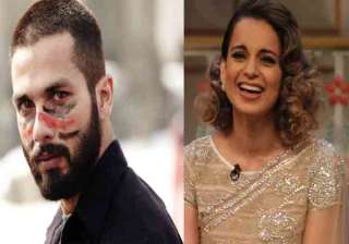 Shahid Kapoor and Kangana Ranaut Shahid Kapoor and Kangana Ranaut