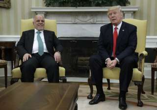 President Trump meets with Iraqi PM Haider... President Trump meets with Iraqi PM Haider...