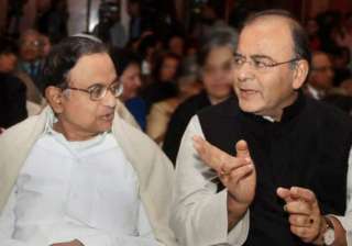 Jaitley, Chidambaram spar in Rajya Sabha over MS... Jaitley, Chidambaram spar in Rajya Sabha over MS...