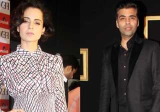Kangana Ranaut and Karan Johar - India TV Kangana Ranaut and Karan Johar - India TV