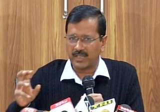 Arvind Kejriwal addressing media in New Delhi on... Arvind Kejriwal addressing media in New Delhi on...