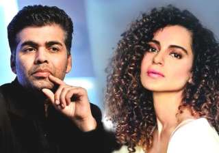Karan Johar and Kangana Ranaut - India TV Karan Johar and Kangana Ranaut - India TV