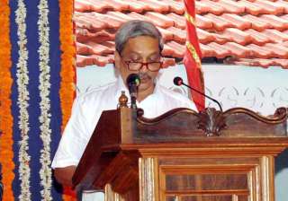 Manohar Parrikar taking oath as Goa's new CM at a... Manohar Parrikar taking oath as Goa's new CM at a...