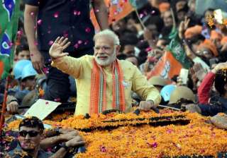 File pic - PM Narendra Modi road show in Varanasi... File pic - PM Narendra Modi road show in Varanasi...