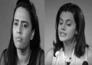 Taapsee Pannu and Swara Bhaskar video - India TV Taapsee Pannu and Swara Bhaskar video - India TV