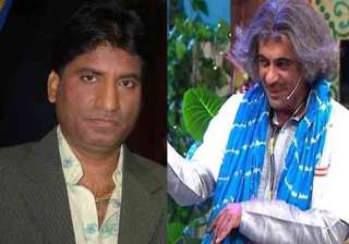 Raju Srivastav and Sunil Grover in TKSS - India TV Raju Srivastav and Sunil Grover in TKSS - India TV