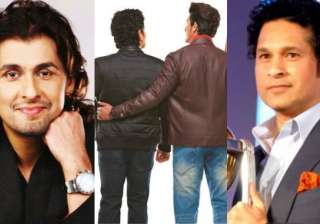 Sachin Tendulkar and Sonu Nigam - India TV Sachin Tendulkar and Sonu Nigam - India TV