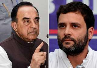 Subramanian Swamy and Rahul Gandhi - India TV Subramanian Swamy and Rahul Gandhi - India TV