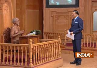 Jain Muni Tarun Sagar in Aap Ki Adalat - India TV Jain Muni Tarun Sagar in Aap Ki Adalat - India TV