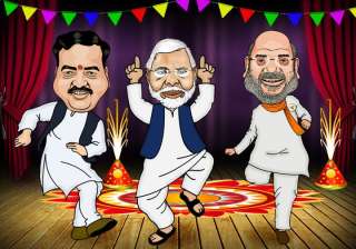 Early trends in Uttar Pradesh in favour of BJP -... Early trends in Uttar Pradesh in favour of BJP -...