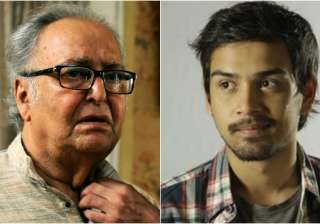 Soumitra Chatterjee and grandson - India TV Soumitra Chatterjee and grandson - India TV