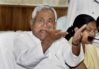 Nitish Kumar charged the government with going... Nitish Kumar charged the government with going...