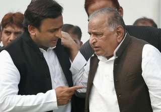 File pic of Akhilesh Yadav and Mulayam Singh... File pic of Akhilesh Yadav and Mulayam Singh...