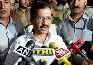 Kejriwal addressing media after his meeting with... Kejriwal addressing media after his meeting with...