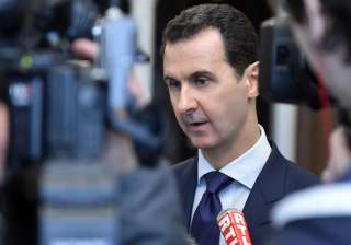Syrian President Bashar Assad speaking with... Syrian President Bashar Assad speaking with...