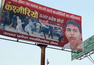 One booked after banners asking Kashmiris to... One booked after banners asking Kashmiris to...