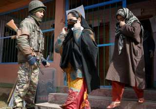 File pic - Women coming out after casting their... File pic - Women coming out after casting their...