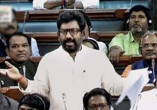 Shiv Sena MP Ravindra Gaikwad today made a brief... Shiv Sena MP Ravindra Gaikwad today made a brief...