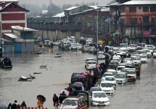 Flood in Srinagar - India TV Flood in Srinagar - India TV