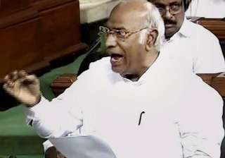 Mallikarjun Kharge speaks in the Lok Sabha in... Mallikarjun Kharge speaks in the Lok Sabha in...