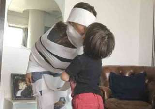 Cuteness alert: AbRam shares 'The Mummy' moment... Cuteness alert: AbRam shares 'The Mummy' moment...