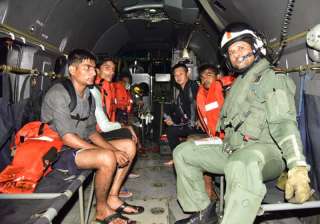 Navy rescues four from tugboat off Mumbai coast -... Navy rescues four from tugboat off Mumbai coast -...