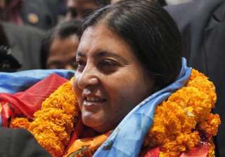 File pic of Nepal's President Bidya Devi Bhandari... File pic of Nepal's President Bidya Devi Bhandari...