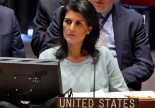File pic of American Ambassador to UN Nikki Haley... File pic of American Ambassador to UN Nikki Haley...