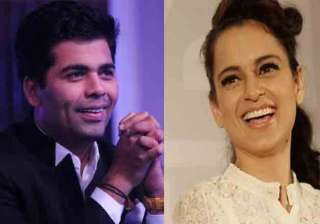 Karan Johar and Kangana Ranaut - India TV Karan Johar and Kangana Ranaut - India TV