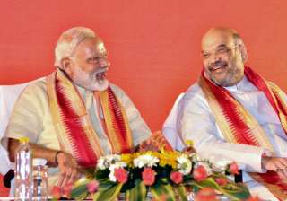 PM Modi withBJP president Amit Shah at National... PM Modi withBJP president Amit Shah at National...